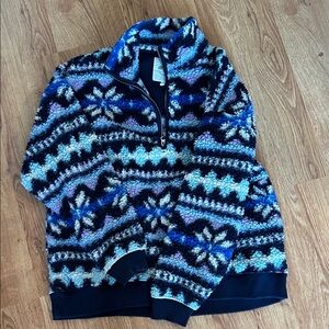 Aerie Men's Multicolor Zip-Up Sweater